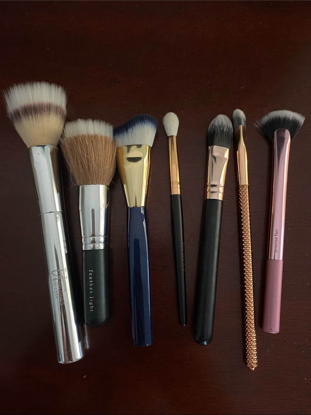 Assorted Women's Makeup Brush Set - Pink, Rose Gold, Black, Blue